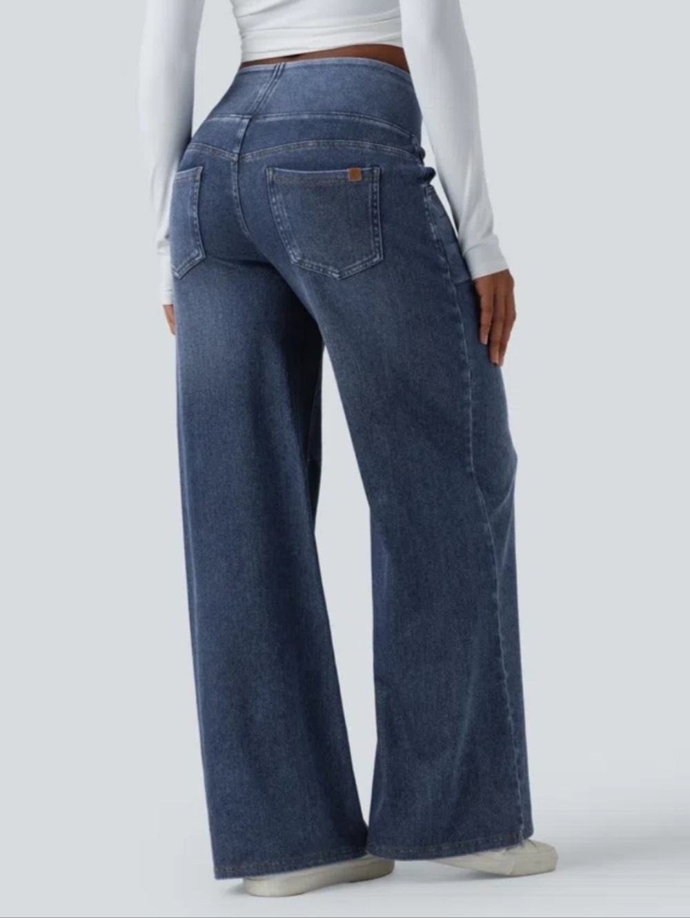 Halara Wide Leg Jeans. Size Large - Picture 3 of 16